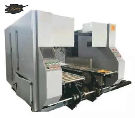 GSZX Online bottom folding high speed gluing machine with automatic flexo printing die-cutting machine and auto bundling machine
